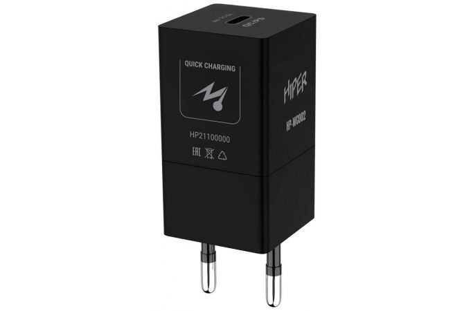 Сетевое зарядное устройство Hiper (HP-WC002) USB-C 25Вт PD/QC (черный)