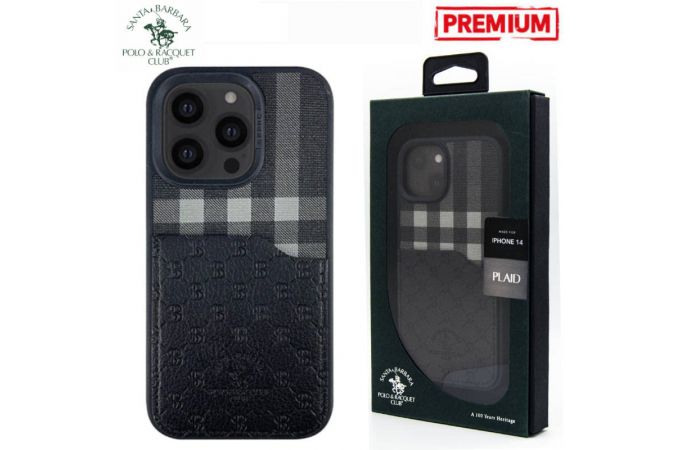 Чехол для телефона SANTA BARBARA POLO iPhone 14 (Plaid чёрный)