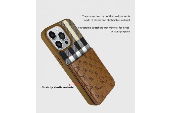 Чехол для телефона SANTA BARBARA POLO iPhone 14 (Plaid чёрный)