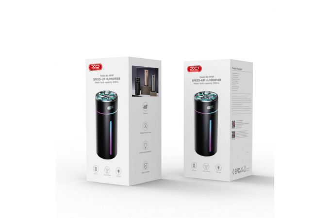 Увлажнитель воздуха HF09 Cool Ambient Night Light Car/Desktop Multi-Purpose Humidifier Sprayer (800mAh) Black