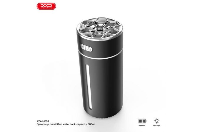 Увлажнитель воздуха XO HF09 Cool Ambient Night Light Car/Desktop Multi-Purpose Humidifier Sprayer (800mAh) Gray