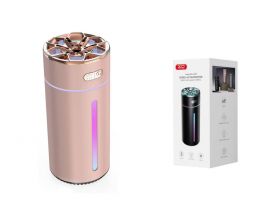 Увлажнитель воздуха XO HF09 Cool Ambient Night Light Car/Desktop Multi-Purpose Humidifier Sprayer (800mAh) Pink