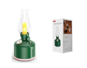 Увлажнитель воздуха XO HF06 Kerosene Lamp Style Colourful Ambient Night Light Humidifying Mist (1200mAh) Green