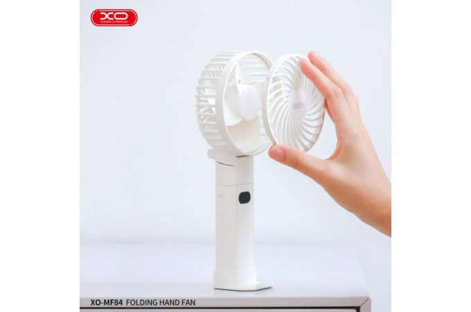 Вентилятор XO MF84 Charging Power Folding Handheld/Stand Fan 4000mAh White