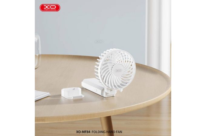 Вентилятор XO MF84 Charging Power Folding Handheld/Stand Fan 4000mAh White