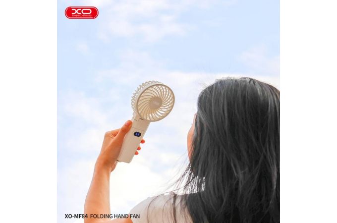 Вентилятор XO MF84 Charging Power Folding Handheld/Stand Fan 4000mAh White