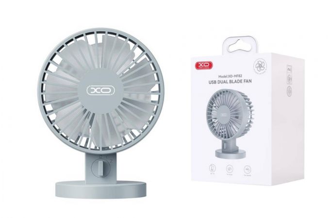 Вентилятор XO MF82 Desktop USB Dual Blade Fan Blue