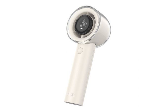 Вентилятор XO MF81 Handheld/Digital Display/Infinitely Adjustable 13,000 RPM High-Speed Motor Fan 3000mAh Beige