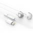 Наушники вакуумные проводные XO EP71 wired metal lighting earphone ( no need bluetooth ) White