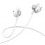 Наушники вакуумные проводные XO EP71 wired metal lighting earphone ( no need bluetooth ) White