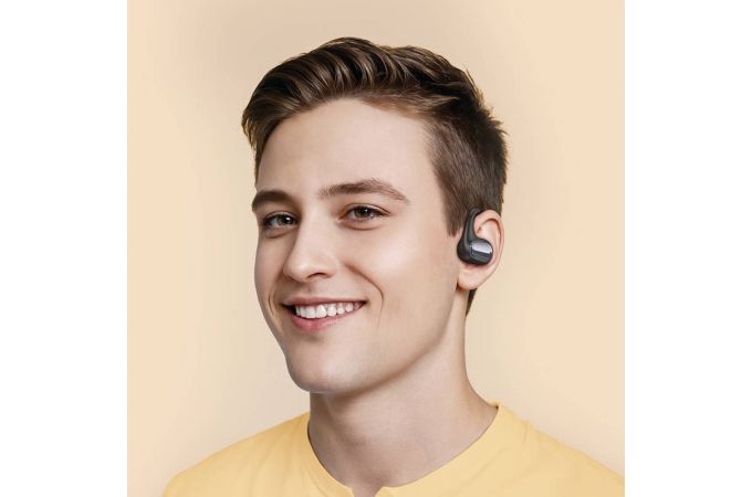 Наушники вакуумные беспроводные HOCO EA4 Cloud open true wireless sleep BT headset (топленое молоко)