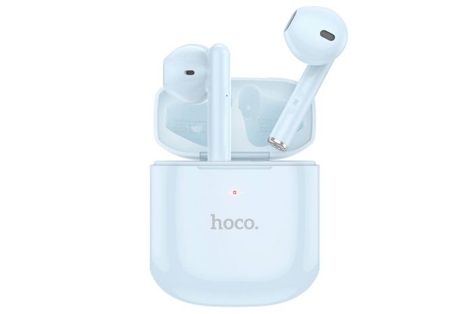 Наушники вакуумные беспроводные HOCO EW19 Plus Delighted true wireless stereo headset Bluetooth (sierra blue)