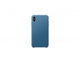 Чехол для iPhone ХR Silicone Case Soft Touch (синий деним)