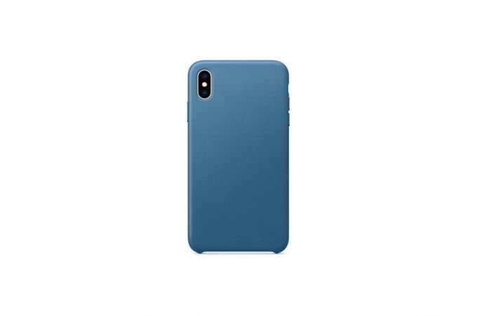 Чехол для iPhone ХR Silicone Case Soft Touch (синий деним)