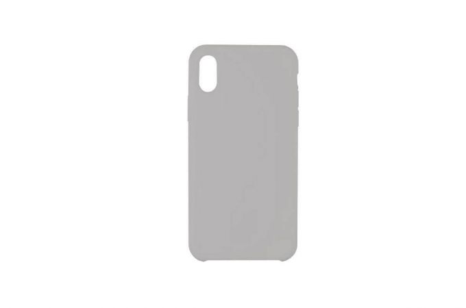 Чехол для iPhone ХR Silicone Case Soft Touch (светло-серый) 26