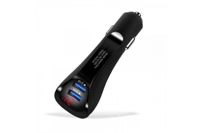 Автомобильное зарядное устройство АЗУ 2USB TDS TS-CAU35 (5В,2400mA) (черный)