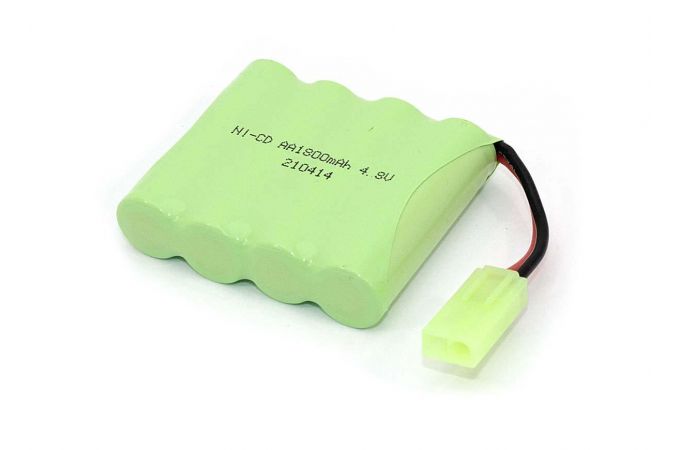 Аккумулятор Ni-Cd 4.8V 1800 mAh AA Flatpack разъем mini Tamiya