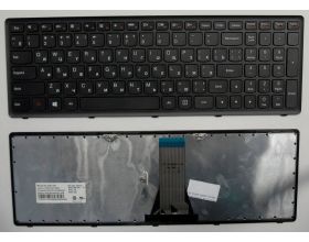 Клавиатура для ноутбука Lenovo IdeaPad Flex 15, G500S, G505S, S500, S510, Z510 черная, рамка черная