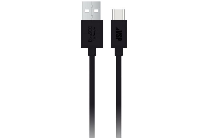 Кабель USB - USB Type-C BoraSCO (37935) 2A (черный) 3м