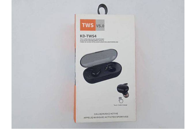 Наушники вакуумные беспроводные KADUM KD-TWS4 Bluetooth (черный) (УЦЕНКА! ПОСЛЕ РЕМОНТА)