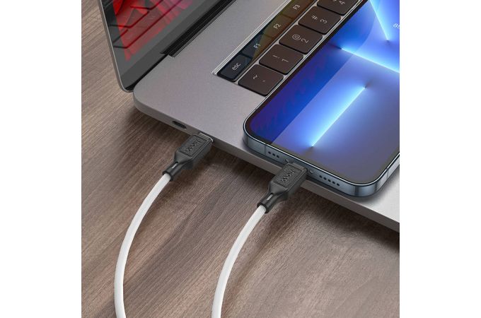 Кабель USB Type-C - Lightning HOCO X90 PD20W (белый) 1м