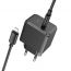 Сетевое зарядное устройство USB-C + кабель Lightning - Type-C HOCO CS15A charger PD30W  (черный)