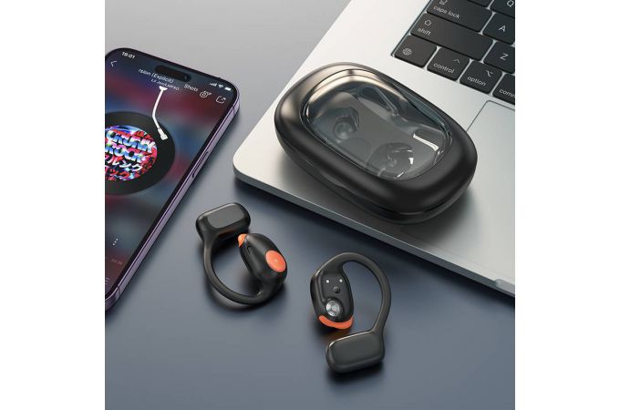 Наушники вакуумные беспроводные HOCO EA1 Spectrum true wireless BT headset (серый)