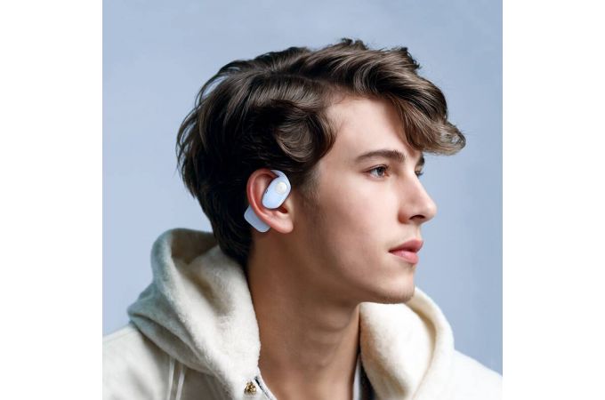 Наушники вакуумные беспроводные HOCO EA3 Talent open true wireless BT headset (черный)