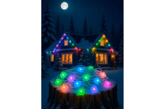 Гирлянда уличная Огонек OG-LDG27 RGB (45м,пульт,APP)