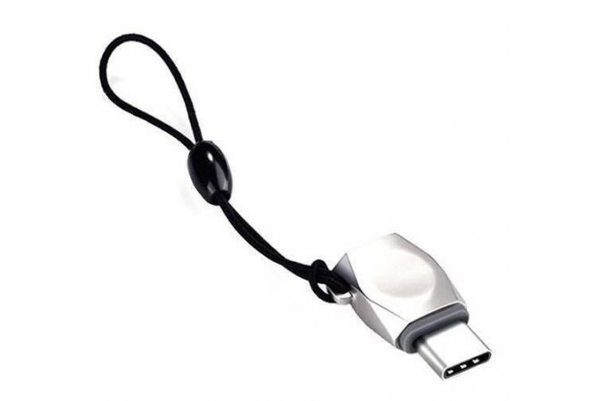 Переходник HOCO UA8 с разъема кабеля micro USB на разъем USB Type-C