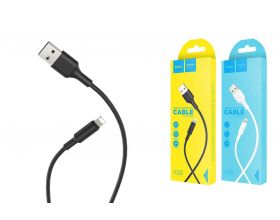 Кабель USB - Lightning HOCO X25, 2A (черный) 1м