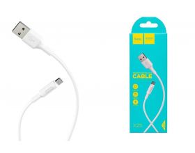 Кабель USB - MicroUSB HOCO X25 2A (белый) 1м