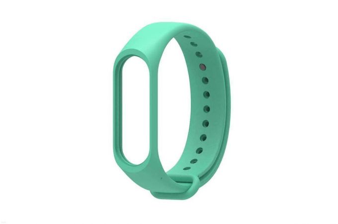 Ремешок силиконовый для XIAOMI MI Band 3/MI Band 4 цвет мятный