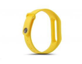 Ремешок силиконовый для XIAOMI MI Band 3/MI Band 4 цвет желтый