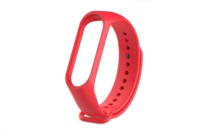 Ремешок силиконовый для XIAOMI MI Band 3/MI Band 4 цвет красный