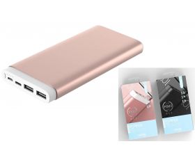 Универсальный дополнительный аккумулятор Power Bank EZRA PB03 (10000 mAh) (розовый)