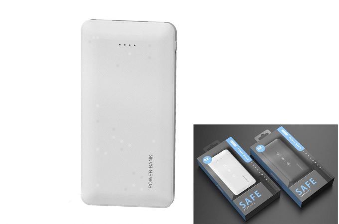 Универсальный дополнительный аккумулятор Power Bank EZRA PB02 (10000 mAh) (белый)