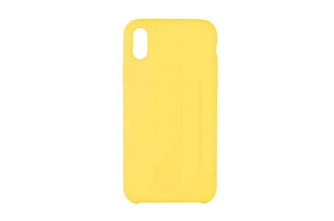 Чехол для iPhone ХR Silicone Case Soft Touch (ярко-желтый)