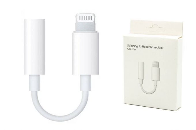 Адаптер для проводной гарнитуры iPhone c 3.5 мм на Lighting (1in1)