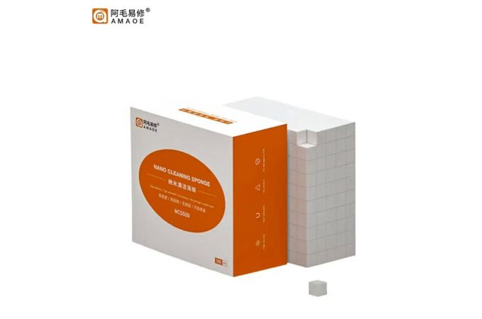 Губка для очистки (нано, меламиновая) AMAOE NCS500 (8x8x8 мм)