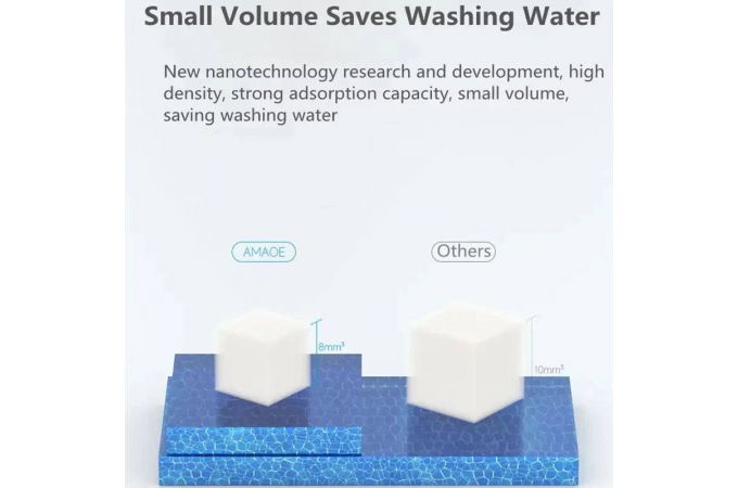 Губка для очистки (нано, меламиновая) AMAOE NCS500 (8x8x8 мм)