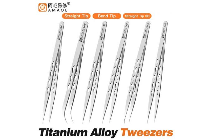 Пинцет AMAOE 14F прямой