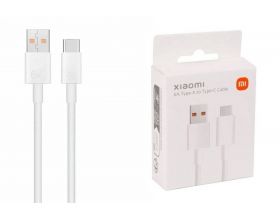 Кабель USB - USB Type-C Xiaomi (белый) 1метр 6 ампер