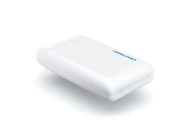 Универсальный дополнительный аккумулятор Power Bank CRAFTMANN Uni (7500 mAh) (белый)