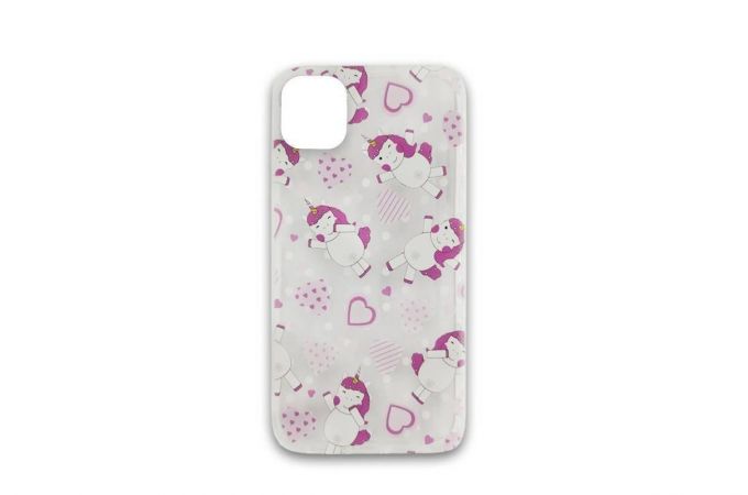 Чехол силиконовый iPhone 11 Pro Max (6.5) с рисунком "Единорог" 10 видов