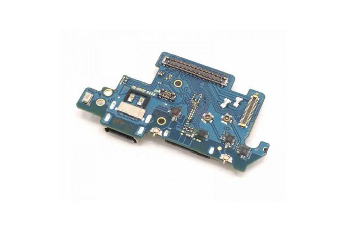 Шлейф для Samsung A805F Galaxy A80 с разъемом зарядки + коннектор Sim (плата)