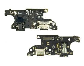 Шлейф для Xiaomi Redmi Note 9T с разъемом зарядки + разъем гарнитуры (плата)