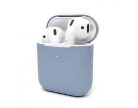 Чехол для наушников AirPods Copy orig. (серо-голубой)