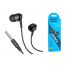 Наушники вакуумные проводные HOCO M99 Celestial universal earphones with microphone (черный)