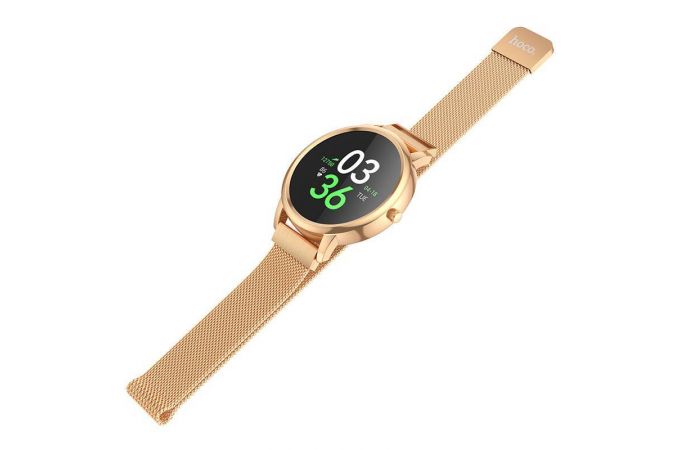 Смарт часы HOCO Y8 Smart sport watch (розово-золотые)